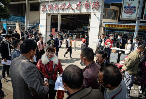 昆明南坝人才市场节后求职人数变少 企业招工难用工市场有新变化